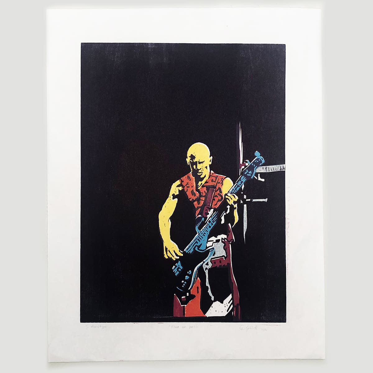 Flea on Bass by Erin Kerbert 