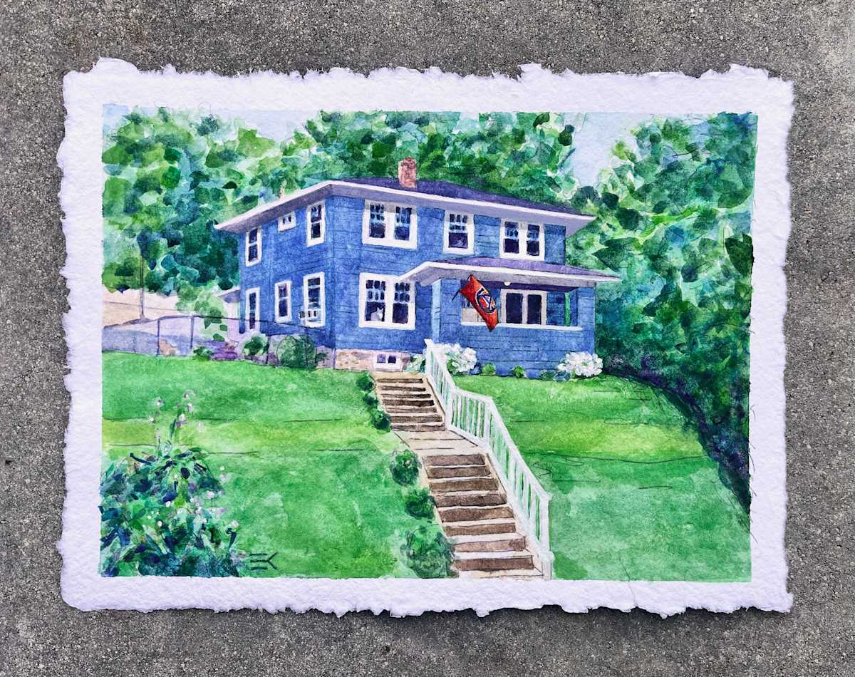 K&R House Portrait by Erin Kerbert 