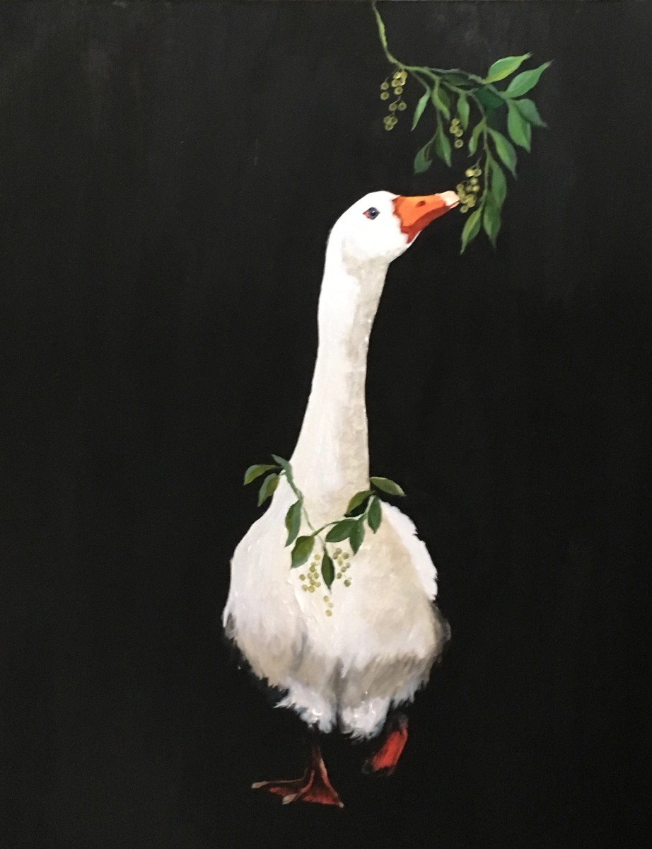 Geese - Goose named Tiberius by Ann A Blake 