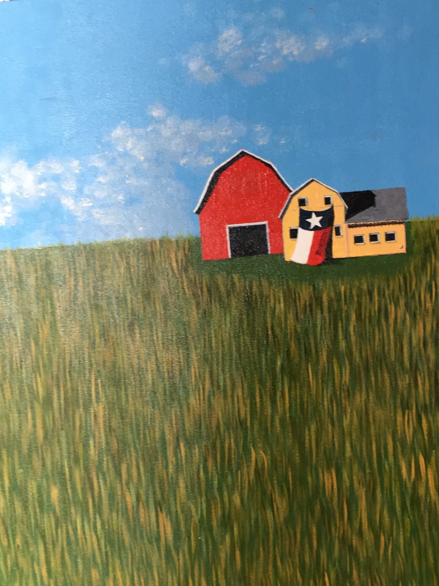 Barns - Barn in autumn by Ann A Blake 