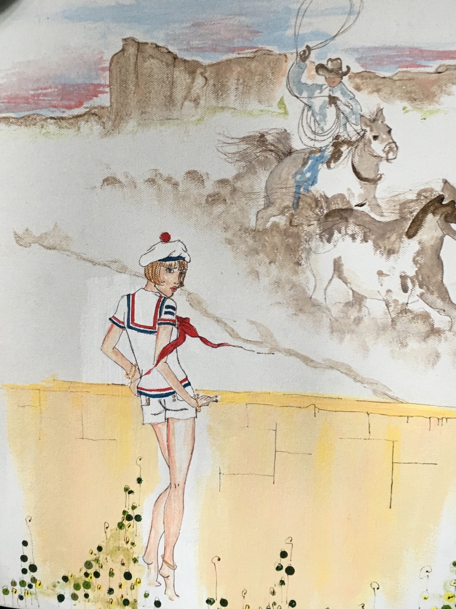 Human figures - The sailor and the cowboy by Ann A Blake 