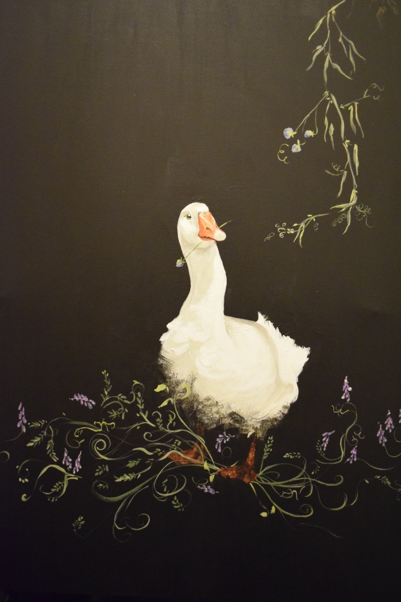 Geese - Nursery Goose by Ann A Blake 