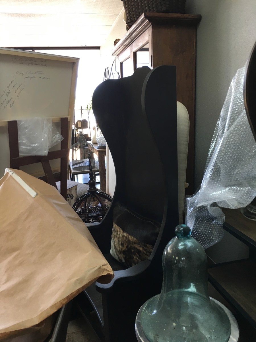 Furniture - Settle Chair, Pair by Ann A Blake 