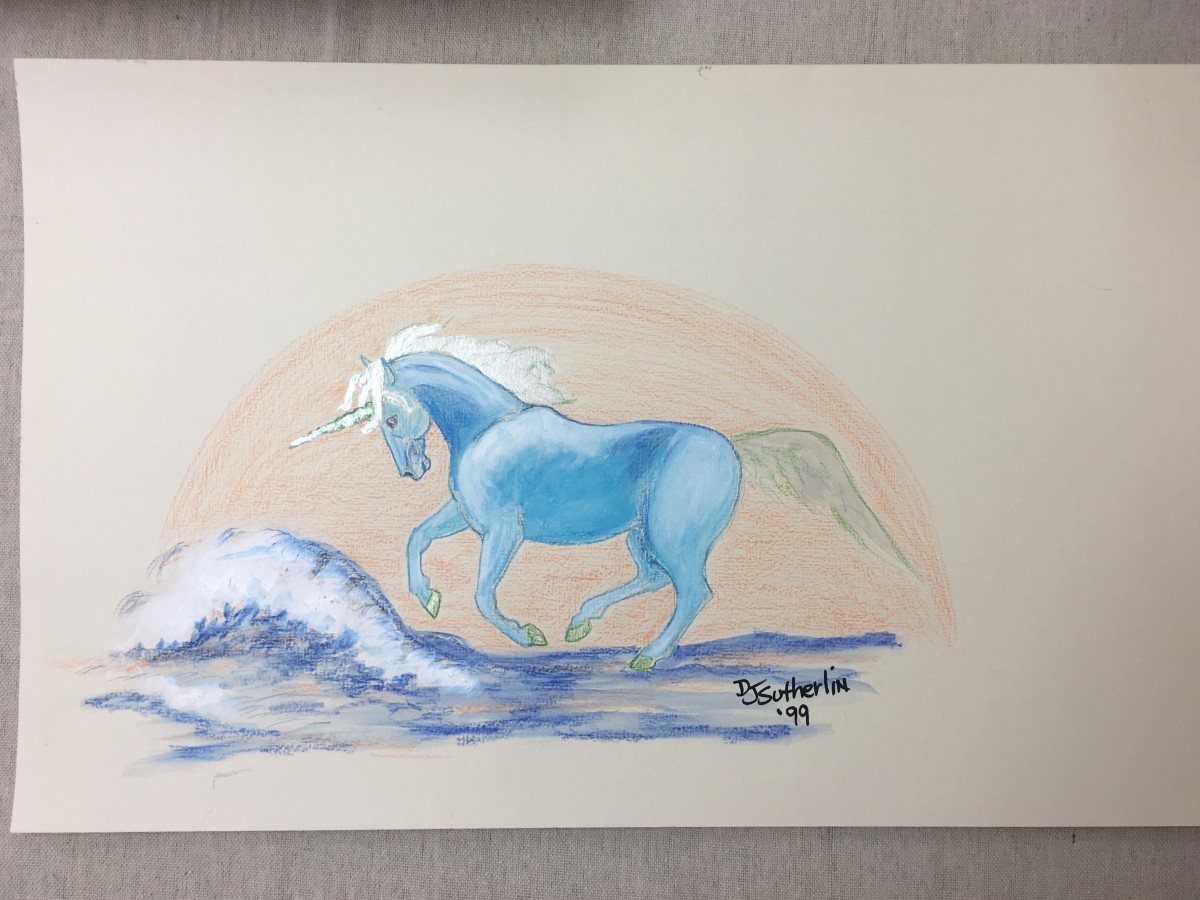 Blue Unicorn by Deborah J. Sutherlin 