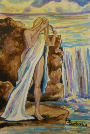 Waterfall Bath by Deborah J. Sutherlin 