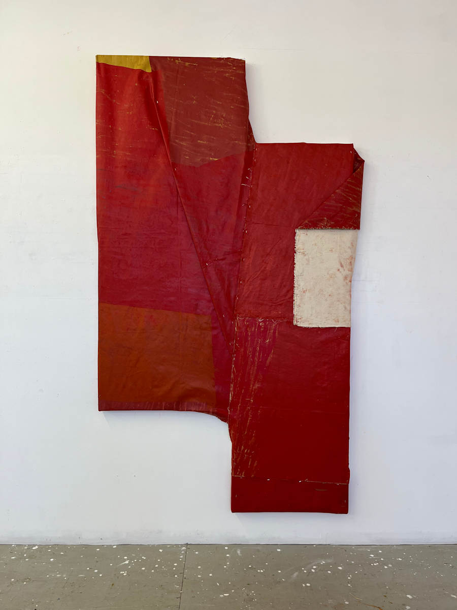 Folded-Over Painting (Red) by Steve Riedell, Image 3.