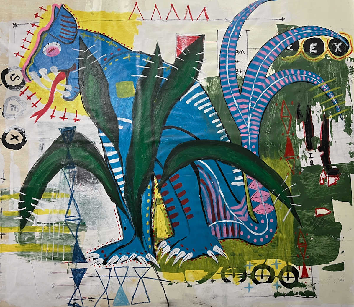 Big Blue Cat I by Hugues Simon, Image 1.