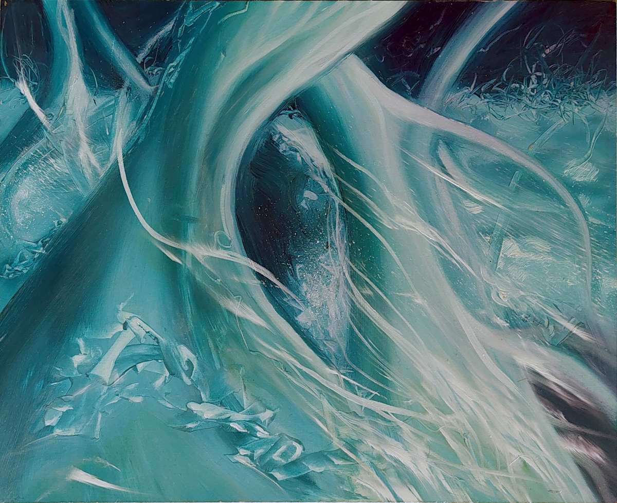 Blue Stringy stuff by Marcel Desbiens, Image 1.