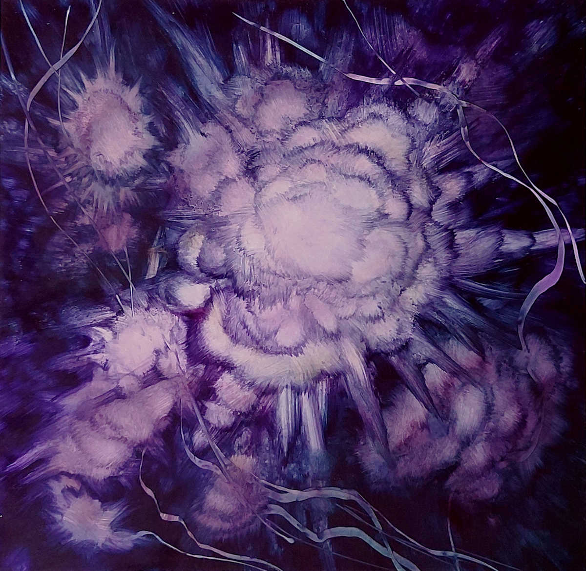 606 Cosmic Explosion 3, 22 cm x 22 cm by Marcel Desbiens, Image 1.