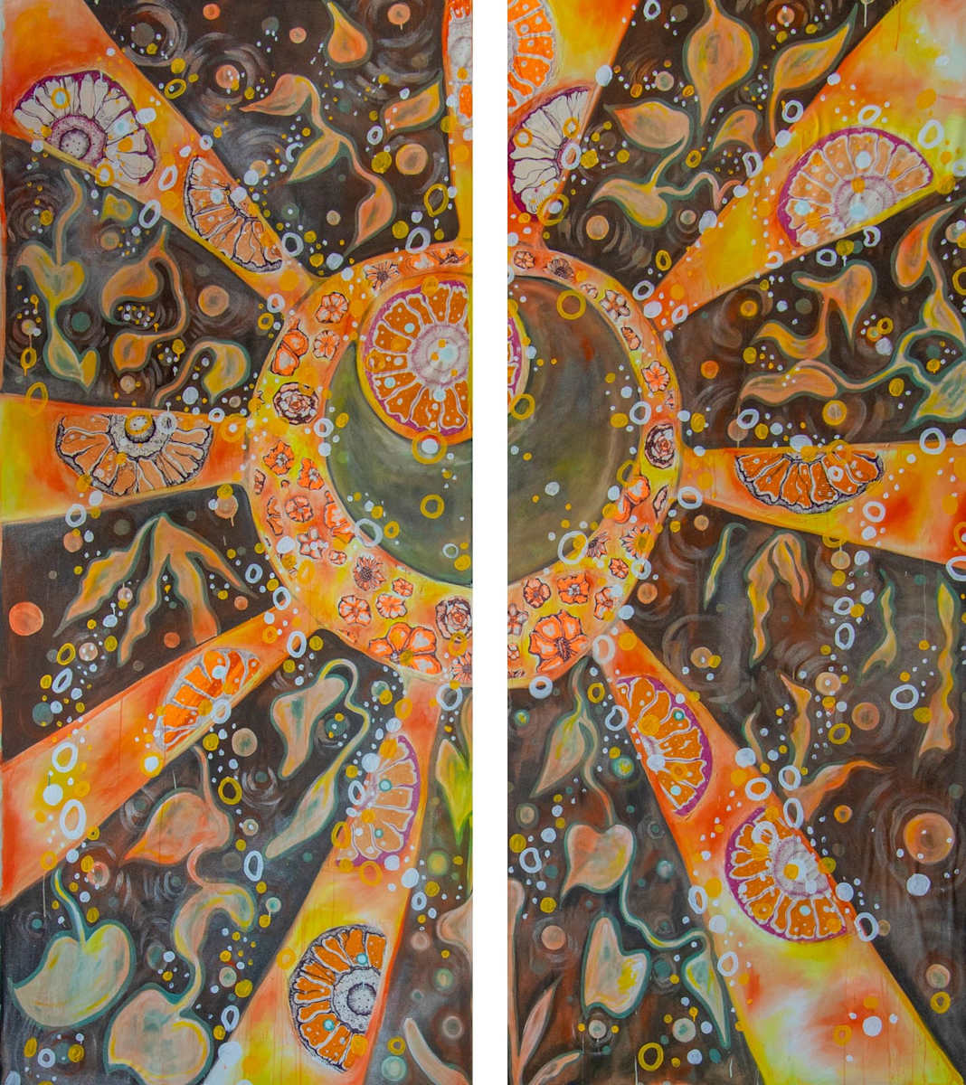 Orange Panel #7 by Laurie Shapiro 