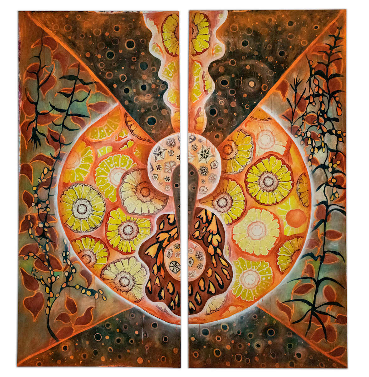 Orange Panel #2 by Laurie Shapiro 