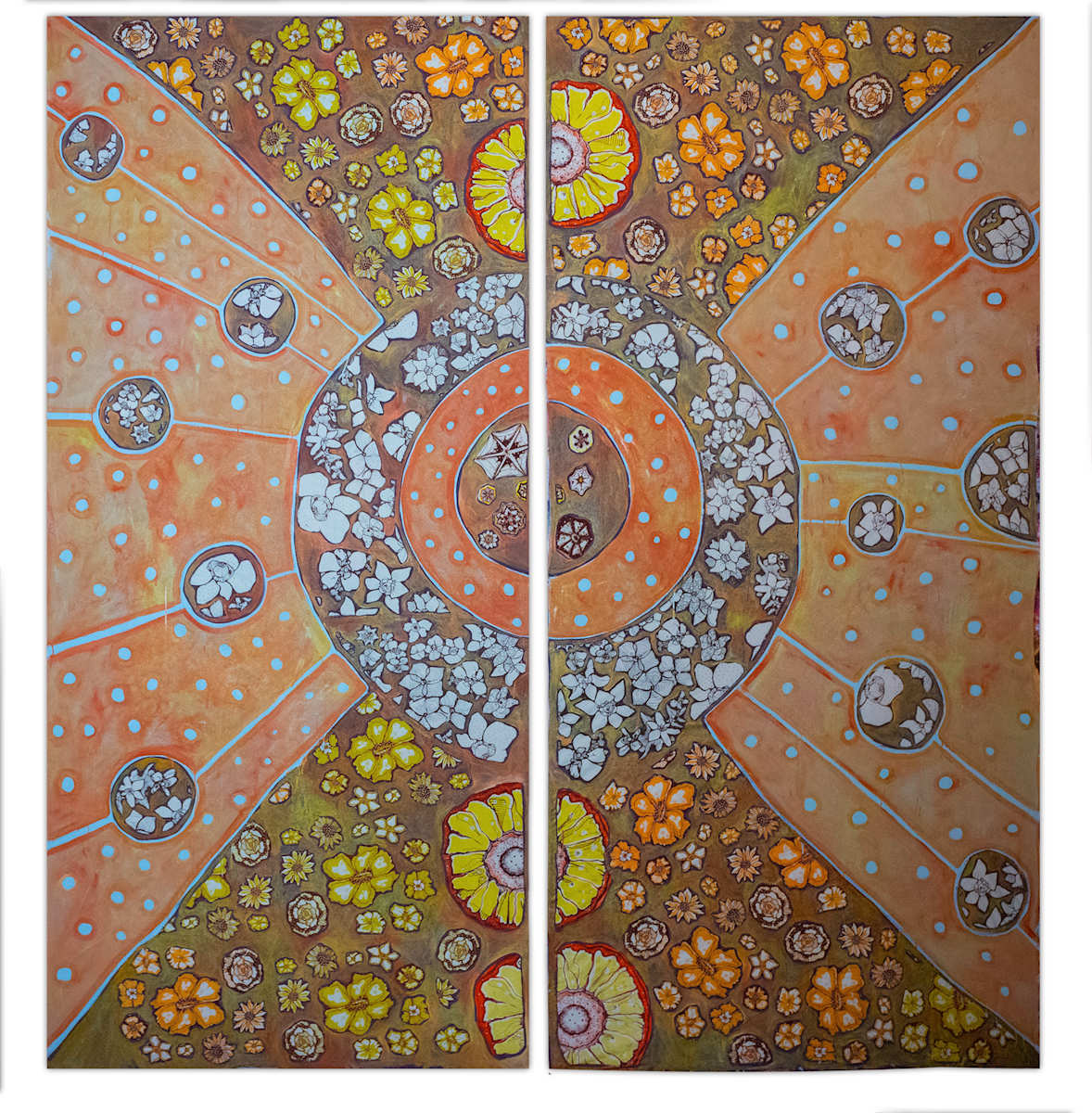 Orange Panel #5 by Laurie Shapiro 