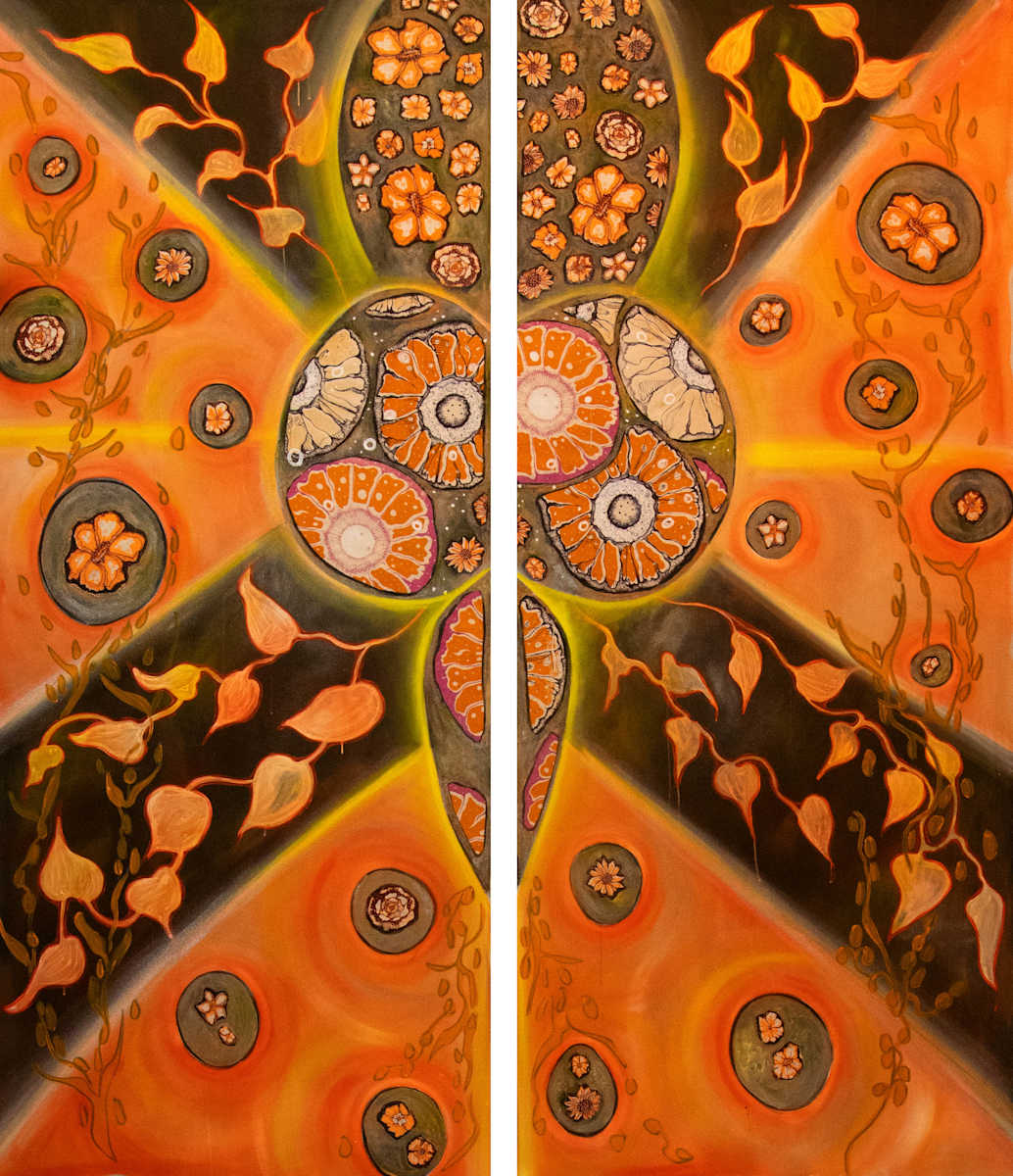 Orange Panel #4 by Laurie Shapiro, Image 6.