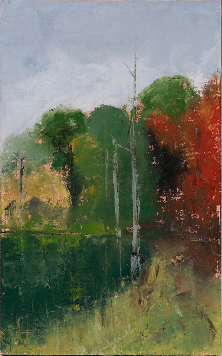 Fall on the Ice Pond 1 by Wendy Welton  Image: Hampton, NH