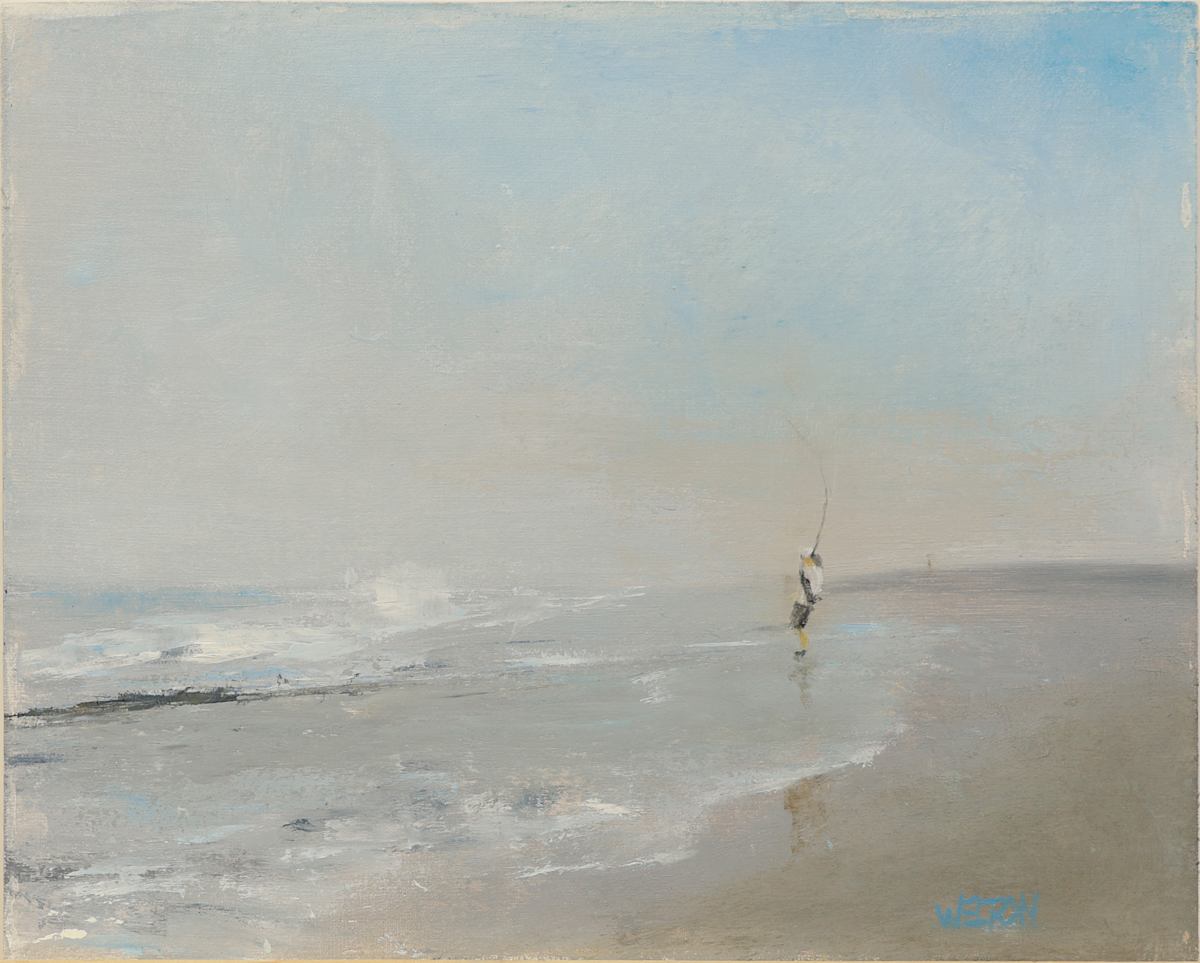 Fishing in Peace by Wendy Welton  Image: Crystal Cove State Park, California 