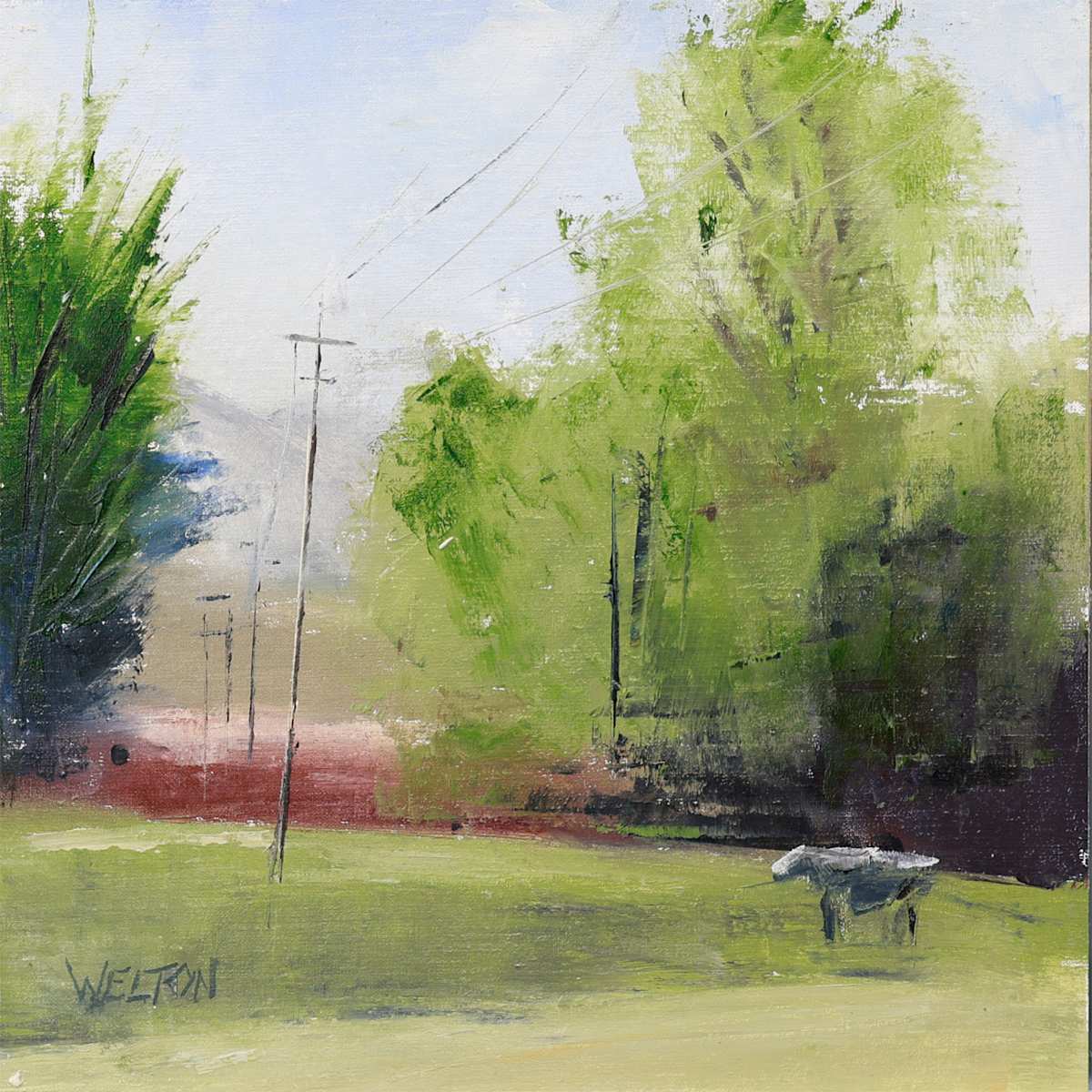 Waiting for Friends by Wendy Welton  Image: Jeffersonville, Vermont