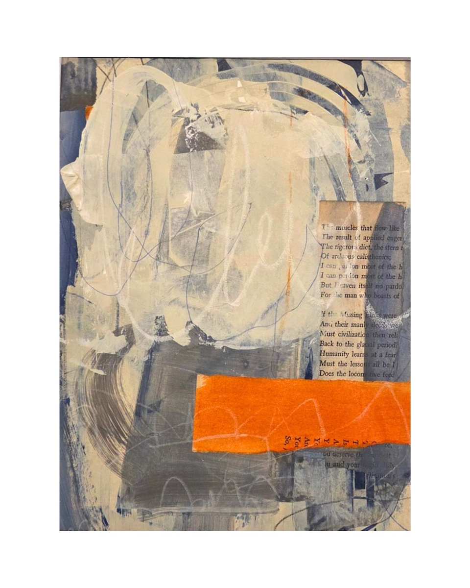 Blue Collage Study No. 2 by Currie Boyd, Image 1.