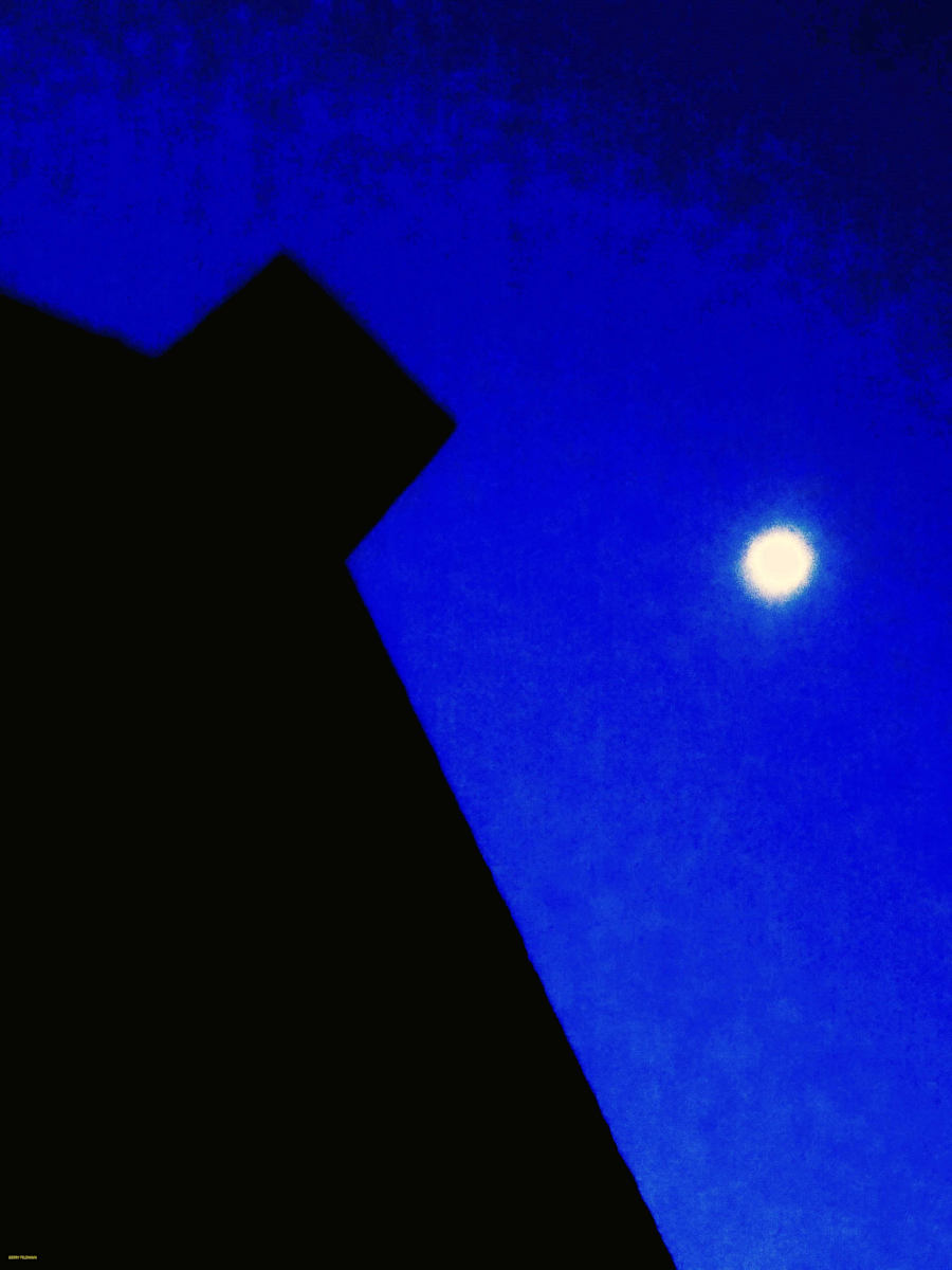 Moonlight and Chimney by GERRY FELDMAN, Image 1.