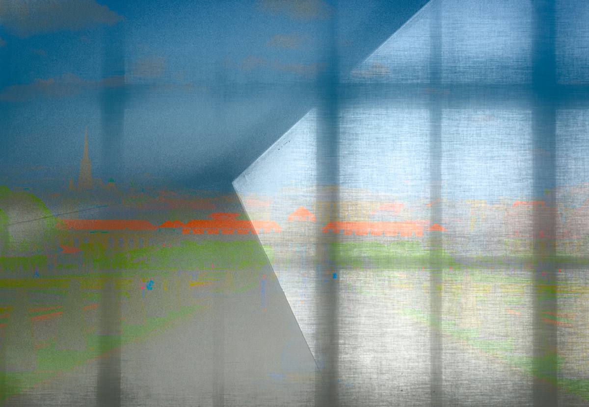 Concentric Triptych, Upper Belvedere, Vienna #1 by Neil Berkowitz, Image 1.