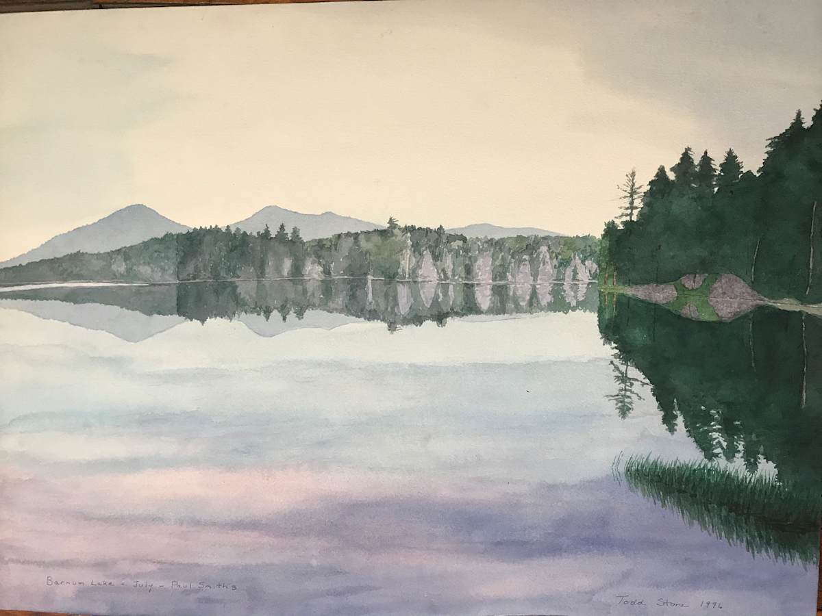 Barnum Lake-July-Paul Smiths by Todd Stone, Image 1.