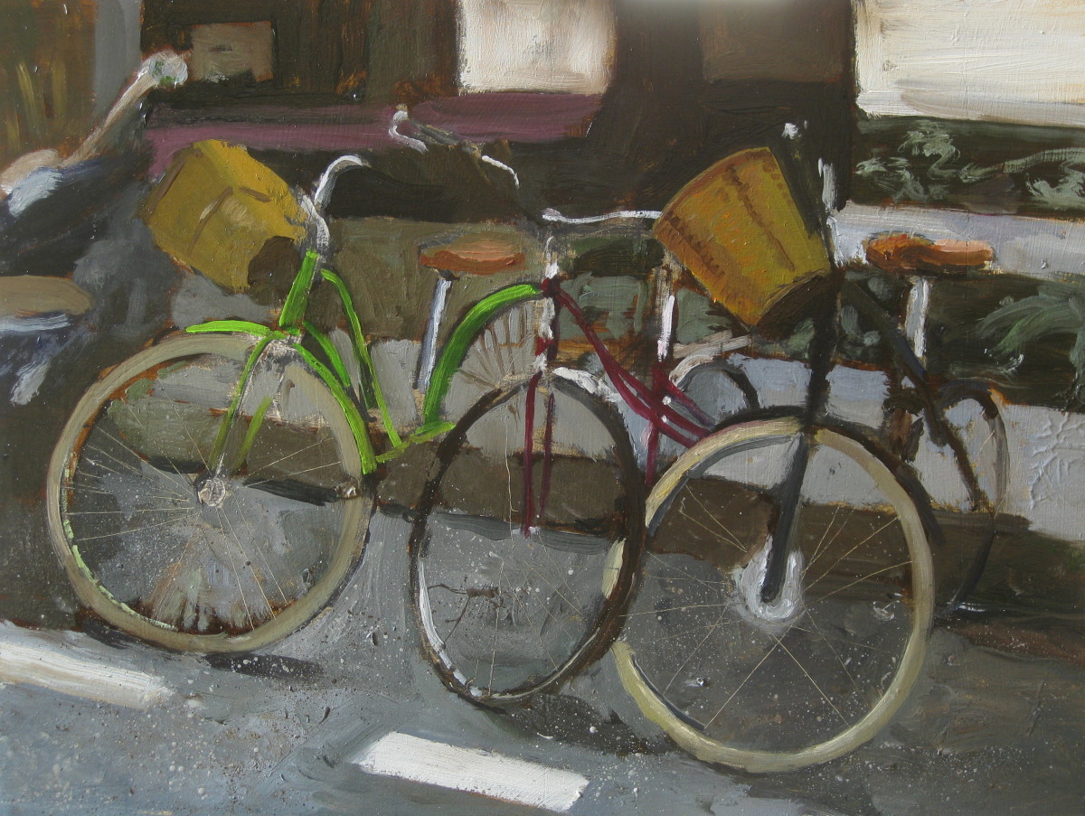 White Tire Bicycle by Felice (Phil) Panagrosso 