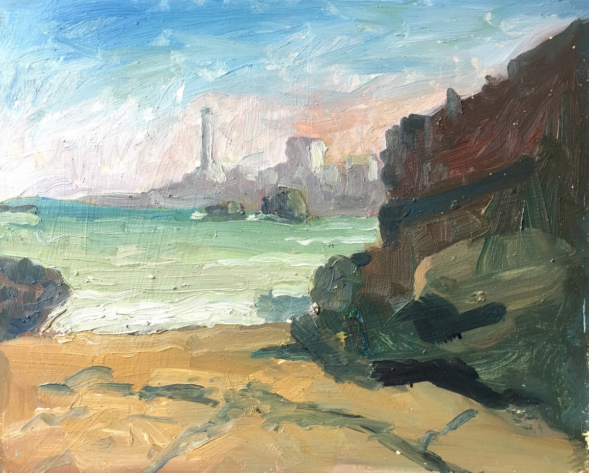 Biarritz Beach by Felice (Phil) Panagrosso 