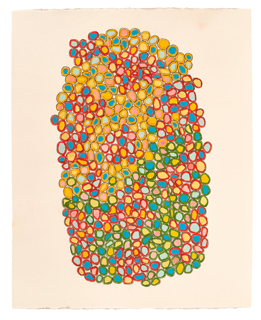 Oil & Tempera on Paper #1088 