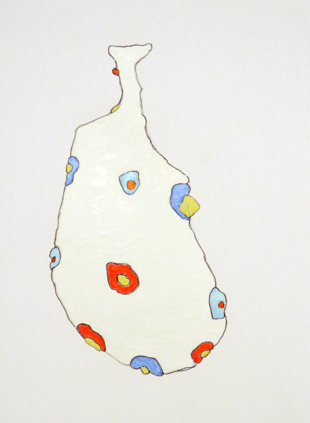 Oil on paper #1051 by Jean Louis Frenk 