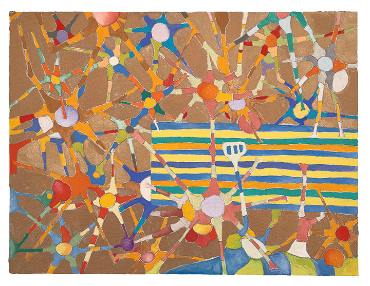 Watercolor #1057 by Jean Louis Frenk 