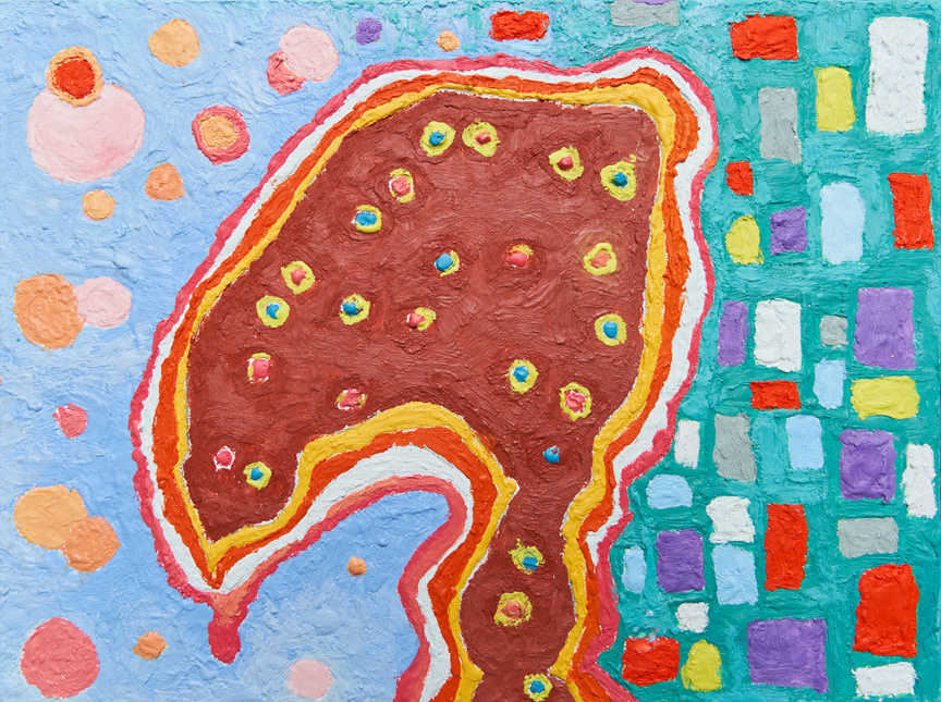 Encaustic Panel #E002 by Jean Louis Frenk 