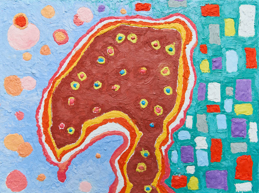 Encaustic Panel #E002 by Jean Louis Frenk, Image 1.