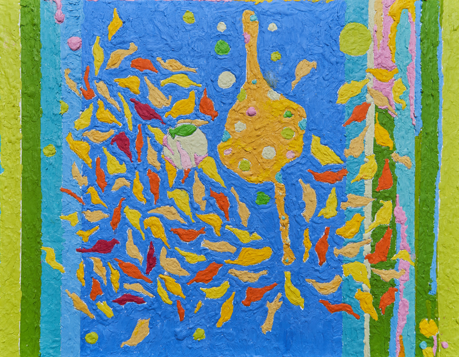 Encaustic Panel #E003 by Jean Louis Frenk 