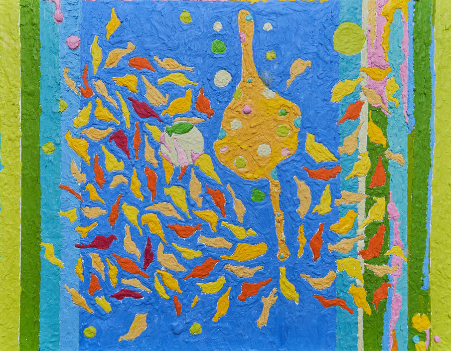 Encaustic Panel #E003 by Jean Louis Frenk, Image 1.