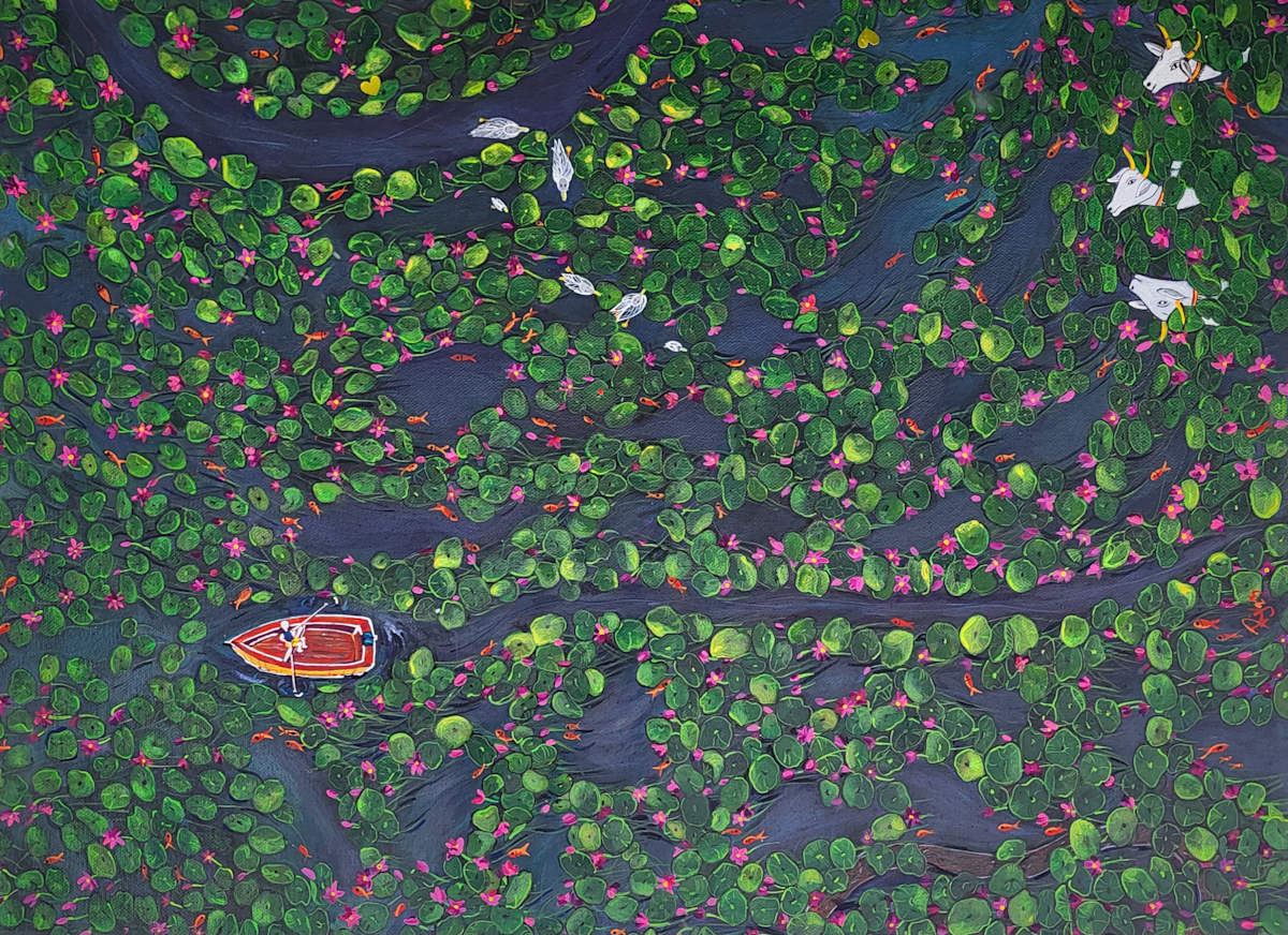 Through the Lilies by Rajshree Jena 