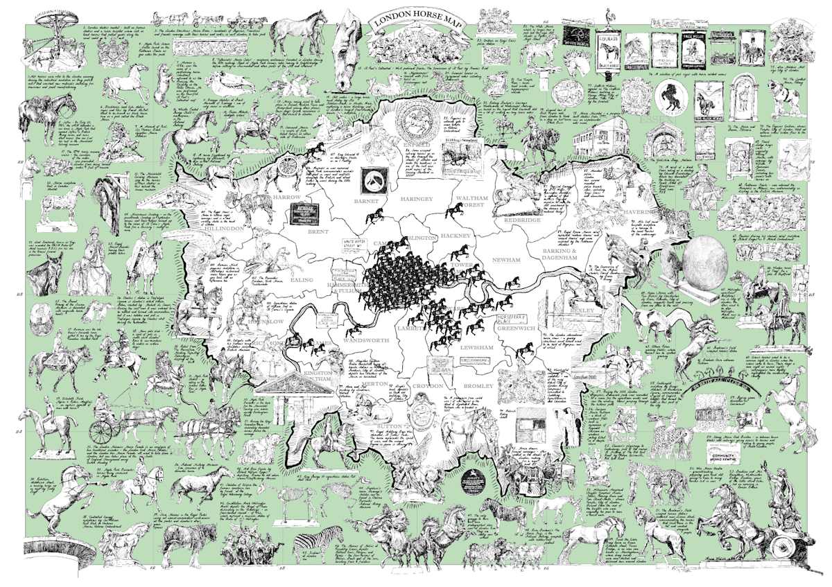 The London Horse Map by Anna Walsh, Image 7.