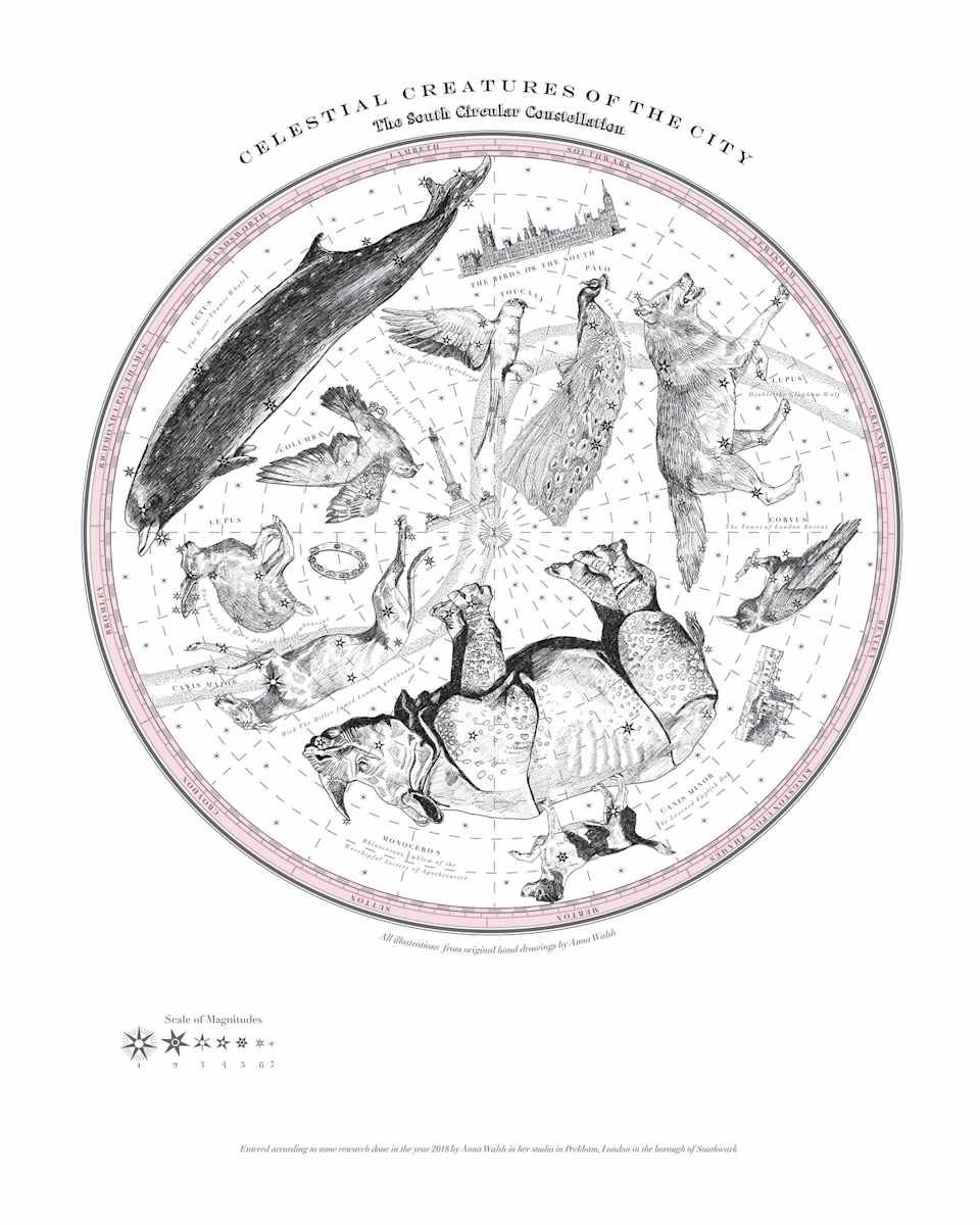 South Circular Celestial Menagerie by Anna Walsh, Image 1.