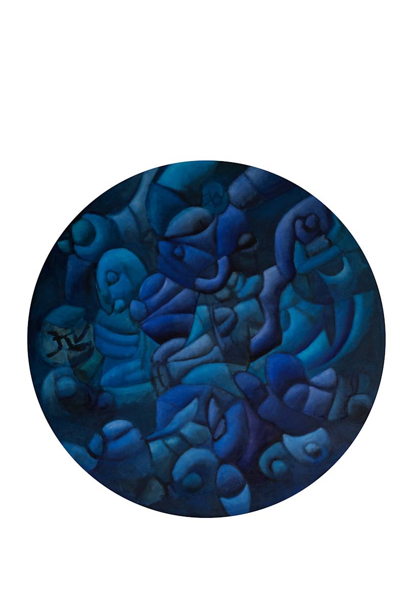 Blue Tondo by michael krasowitz, Image 1.