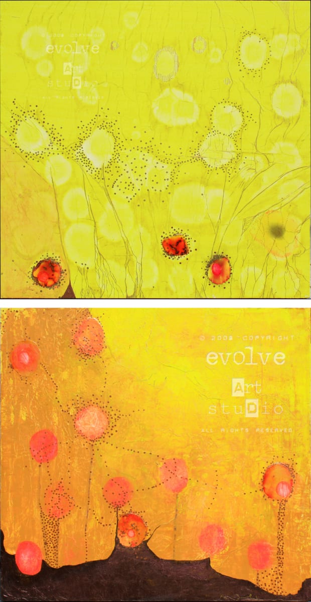 It's Happening (Diptych) by Andreina Davila 