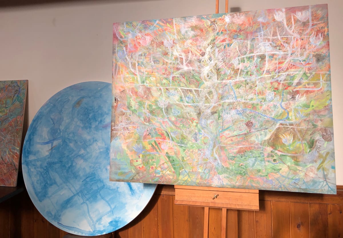 Jesse Turning Light in the Woods by Andrea McLean, Image 1.
