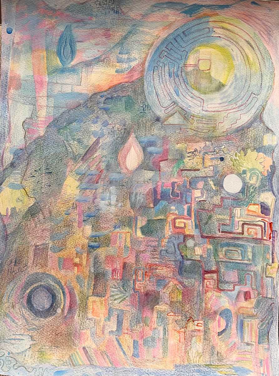 Blue Flame Mountain and Mazes by Andrea McLean, Image 1.