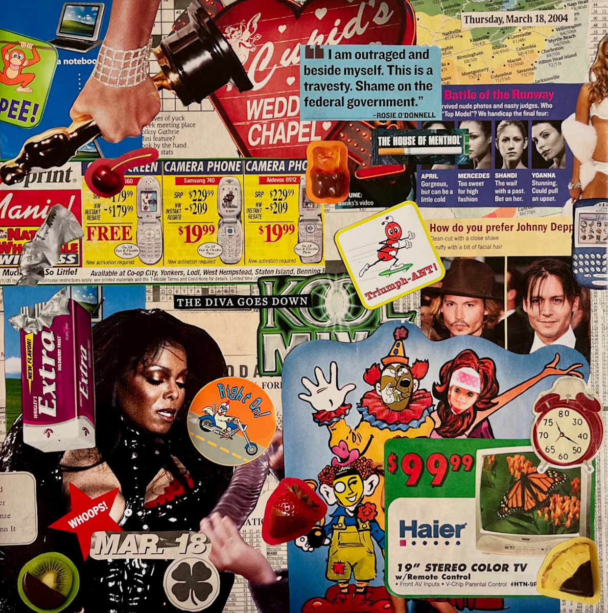 2004 Collage by Adyson McCullough, Image 1.