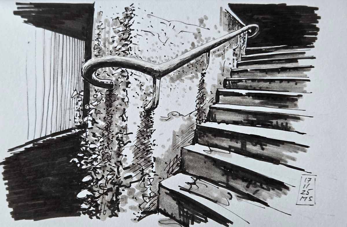 Zug Kapuzinergässli by Martin Spillmann  Image: Aufgang zum Kloster 