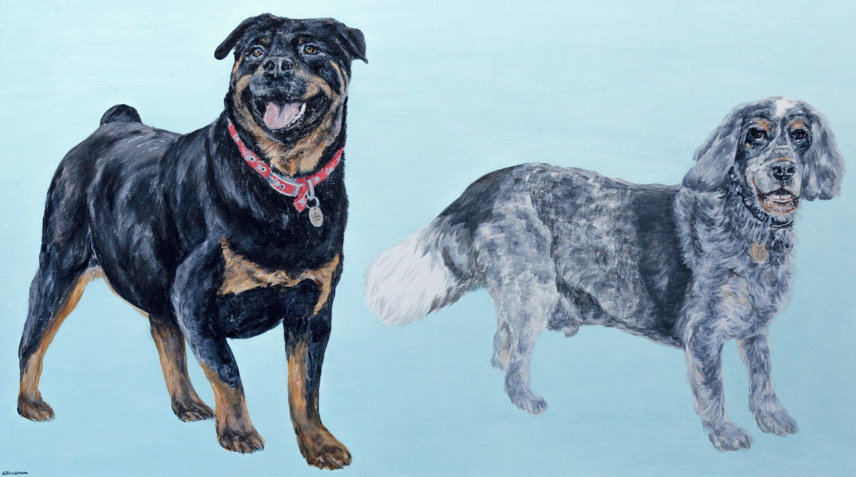 Barney and Tia by Alyson Sheldrake 