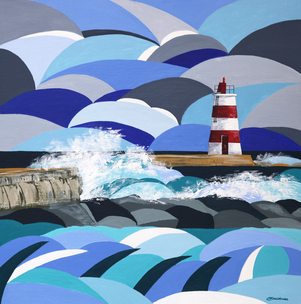 Breakwater Lighthouse by Alyson Sheldrake 