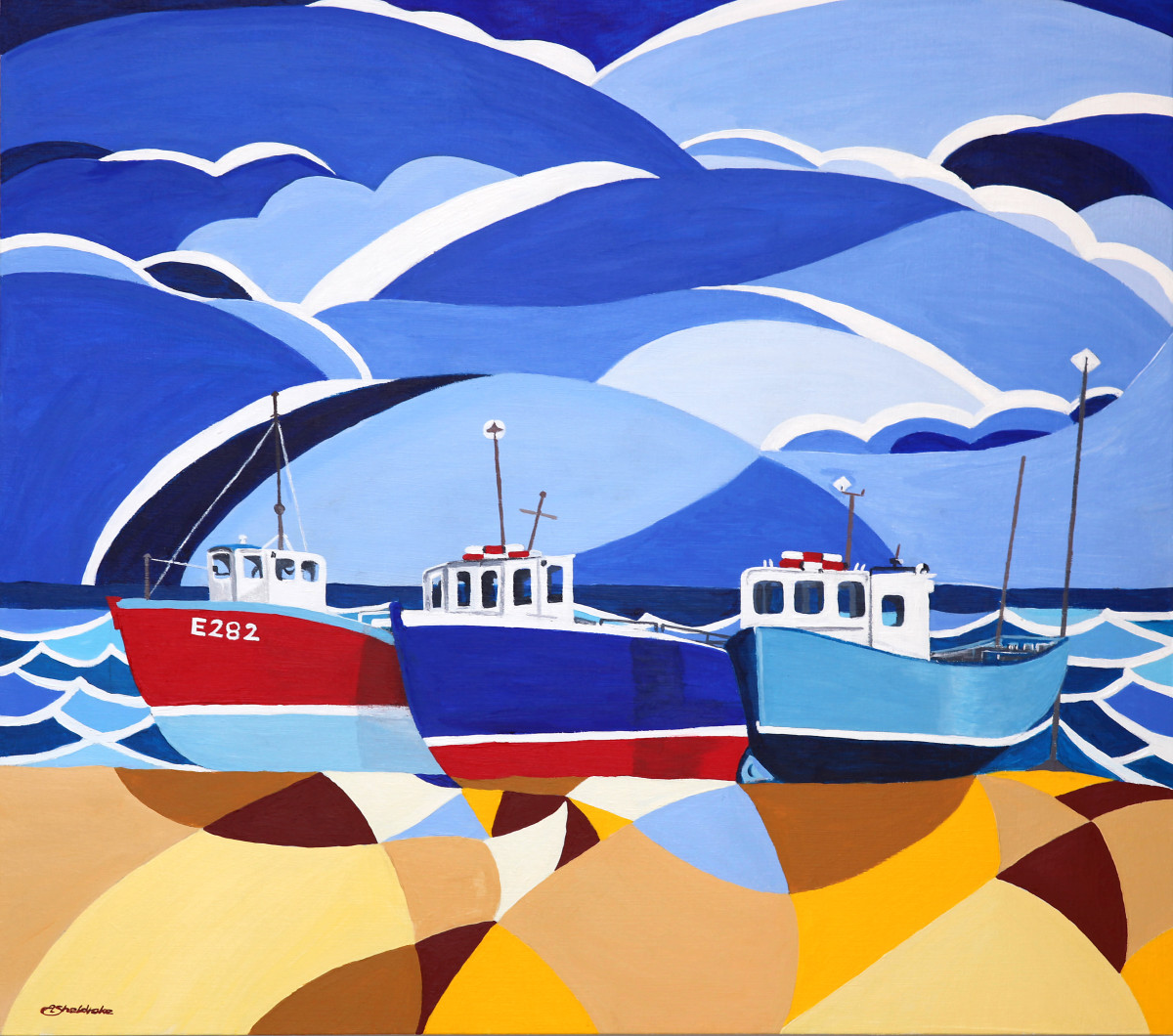 Fishing Boats at Beer by Alyson Sheldrake 