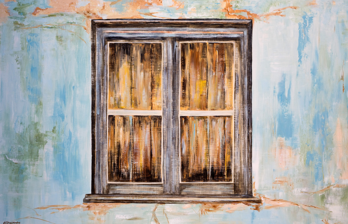 Old Window - Odelouca by Alyson Sheldrake 