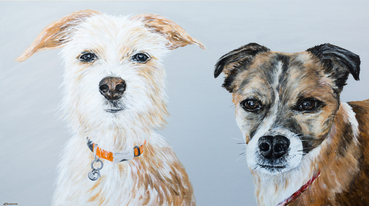 Ozzie and Buddy by Alyson Sheldrake 