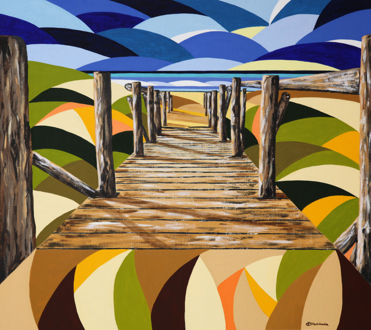 Path to the beach by Alyson Sheldrake 