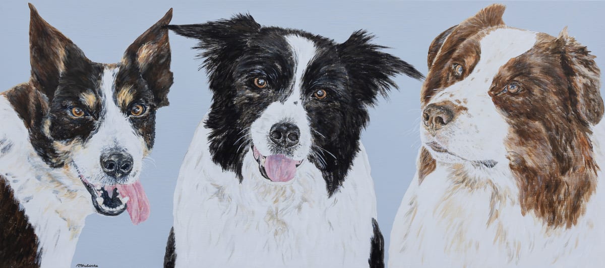 Ruby, Jack and Beau by Alyson Sheldrake 
