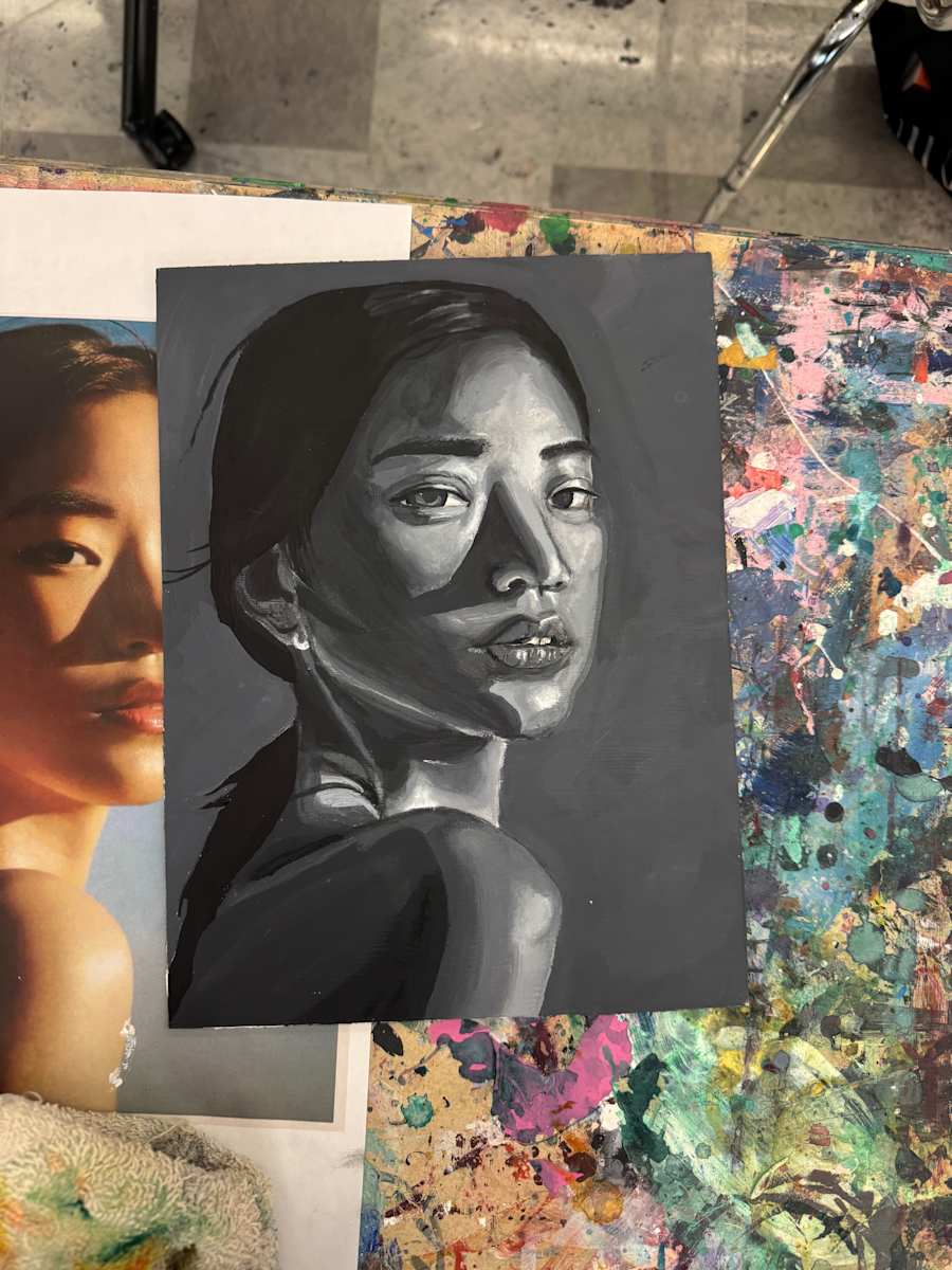 Acrylic Underpainting by Ashley Chesna, Image 1.